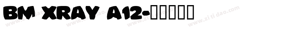 BM xray A12字体转换